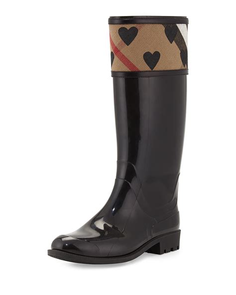 burberry crosshill heart rain boots|Burberry rain boots.